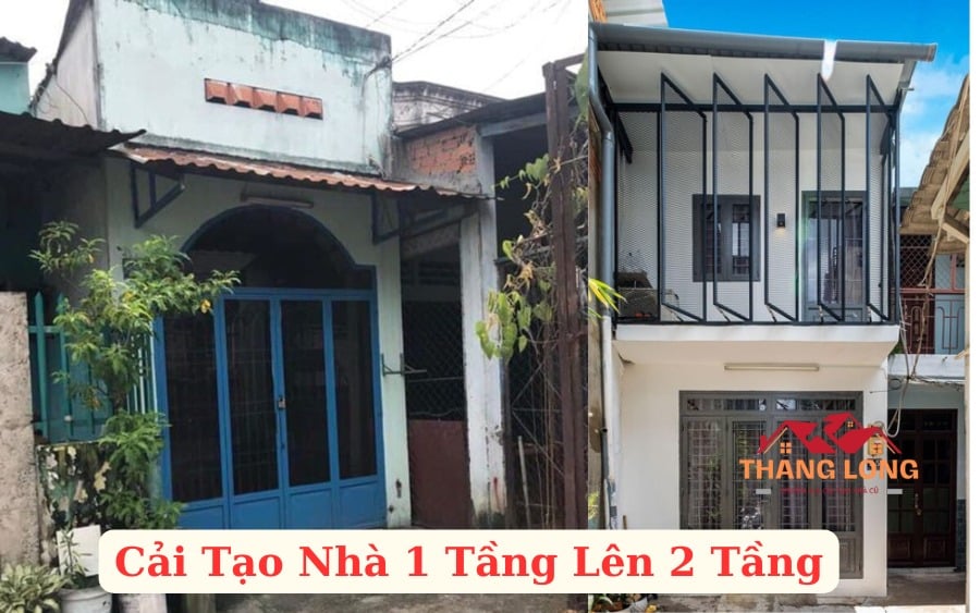 Cải Tạo Nhà 1 Tầng Lên 2 Tầng