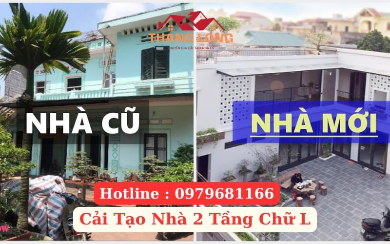 Cải Tạo Nhà 2 Tầng Chữ L