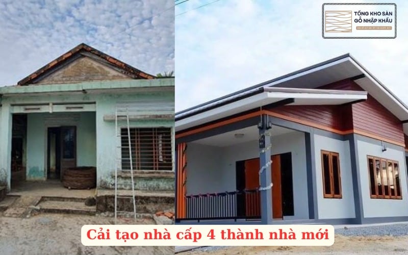 Cải tạo nhà cấp 4 thành nhà mới