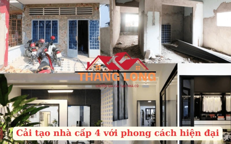 Cải tạo nhà cấp 4 với phong cách hiện đại