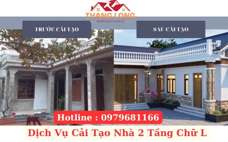 KInh nghiệm Cải Tạo Nhà 2 Tầng Chữ L Cũ