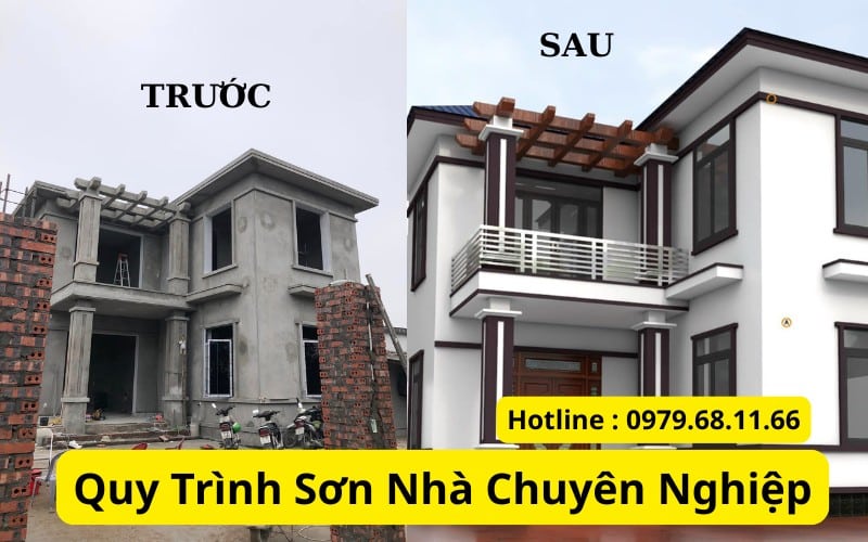 Quy Trình Sơn Nhà Chuyên Nghiệp