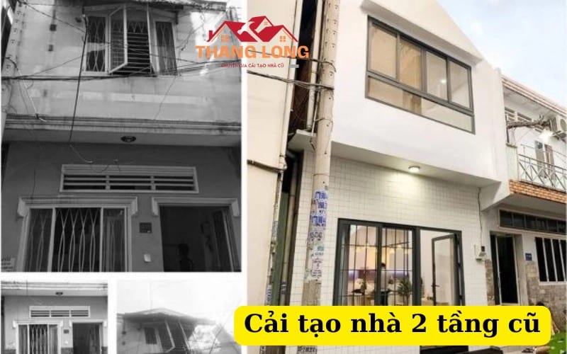 Cải tạo nhà 2 tầng cũ