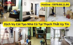 Dịch Vụ Cải Tạo Nhà Cũ Tại Thạch Thất Uy Tín