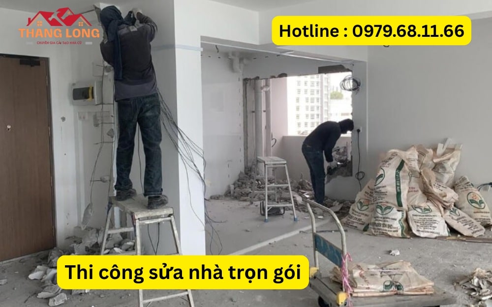 Thi công sửa nhà trọn gói