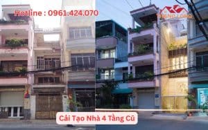 Cải Tạo Nhà 4 Tầng Cũ