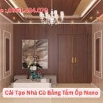 Hình ảnh thi công nhà bằng tấm ốp Nano