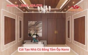 Hình ảnh thi công nhà bằng tấm ốp Nano