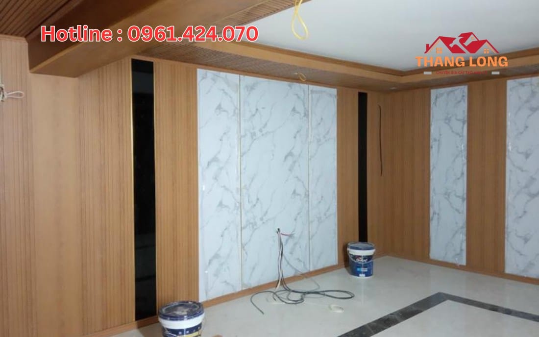 thi công nhà bằng tấm ốp Nano